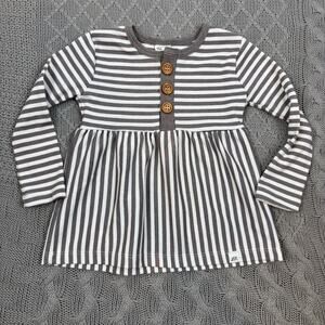 Little Road Co. Striped Long Sleeve Toddler Dress ~ 2T